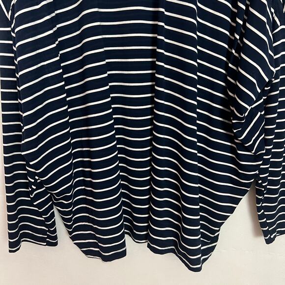 NWT Grace Striped V-Neck Dolman Sleeve Top Size Large - Picture 8 of 10